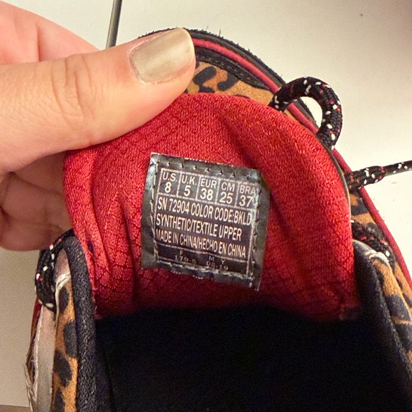 Leopard Print Women's Sneakers - Picture 4 of 4